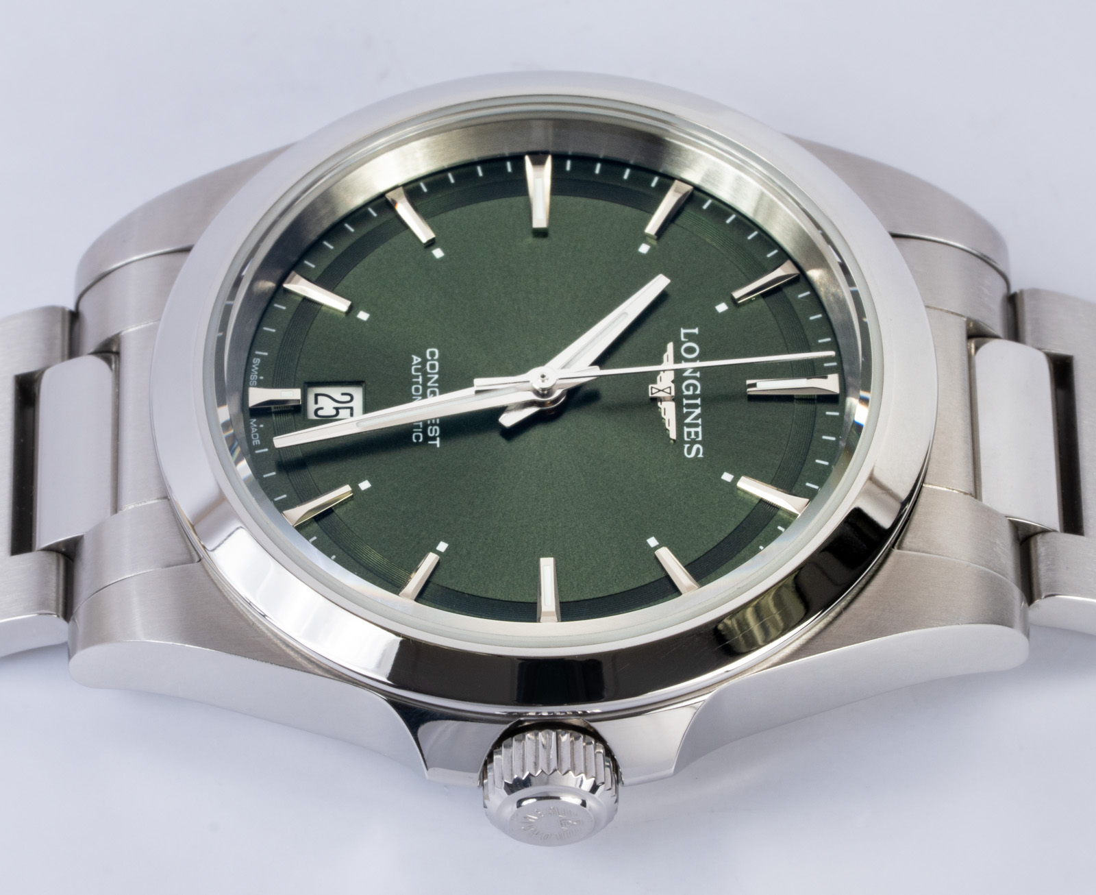 Longines Conquest 38 L3.720.4.02.6 - 2025 Green Dial, Steel, Full
