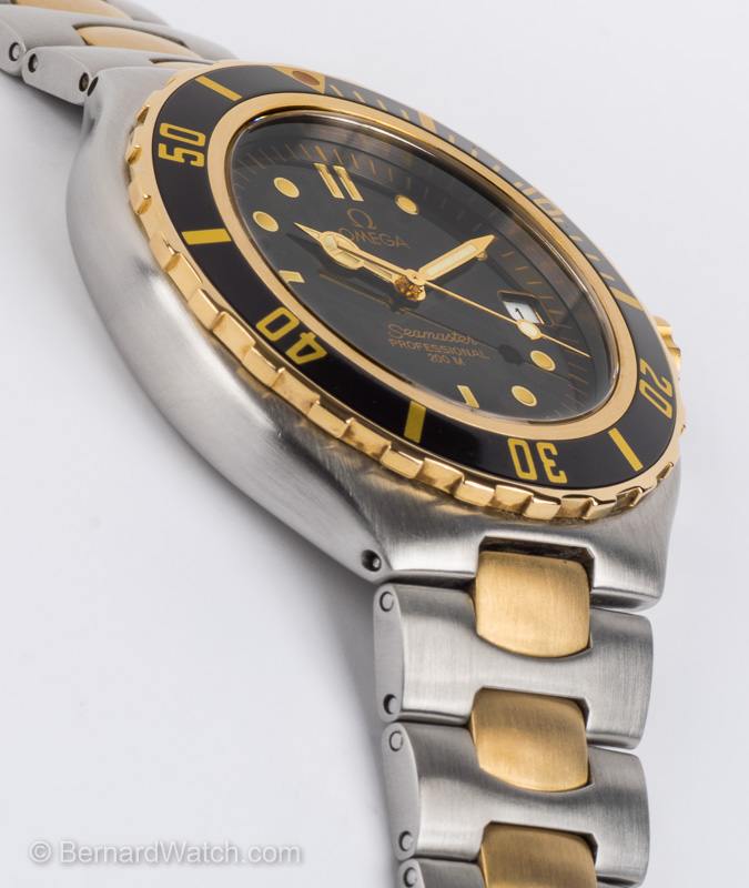 Omega Seamaster 200m Pre Bond 396.1042 SOLD OUT black dial on integrated bracelet