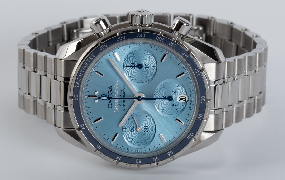 Omega speedmaster 38 blue 2025