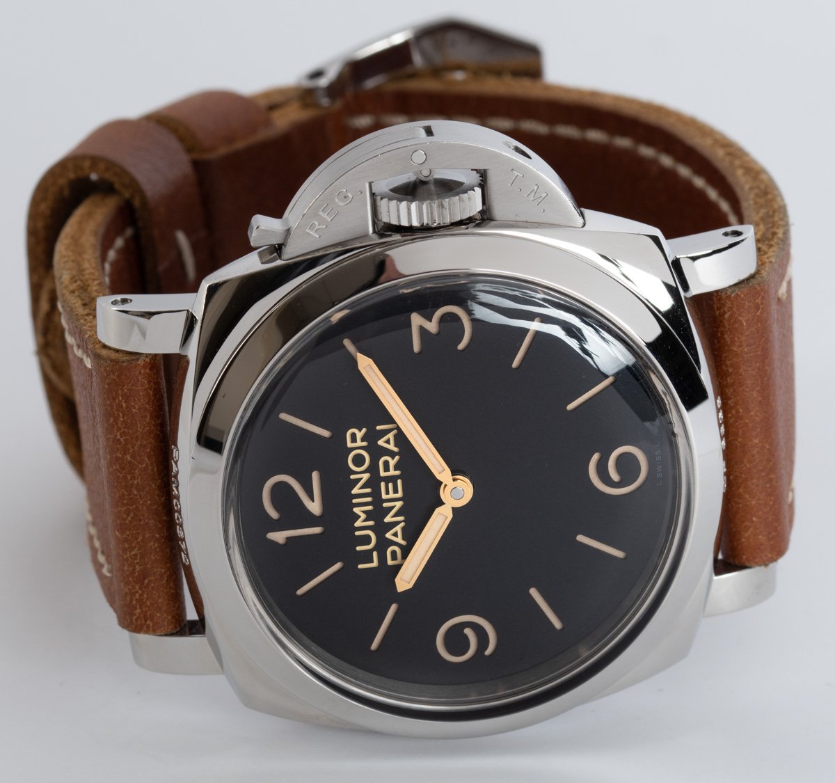PaneraiPam00663 Luminor Marina 1950 3 Days Acciao 47 Brown Dial Men s Watch