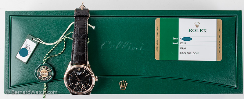 Rolex - Cellini Dual Time : 50525 : SOLD OUT : black dial on black ...