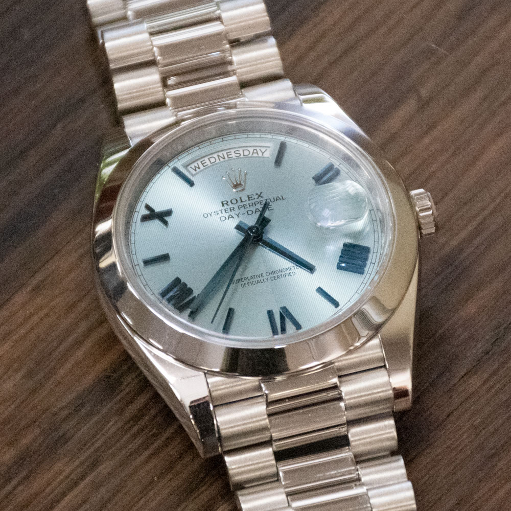 Rolex - Day-Date 40 President : 228206 : SOLD OUT : ice blue quadrant ...