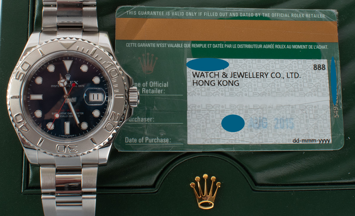 Rolex Yacht-Master : 116622 blue dial :