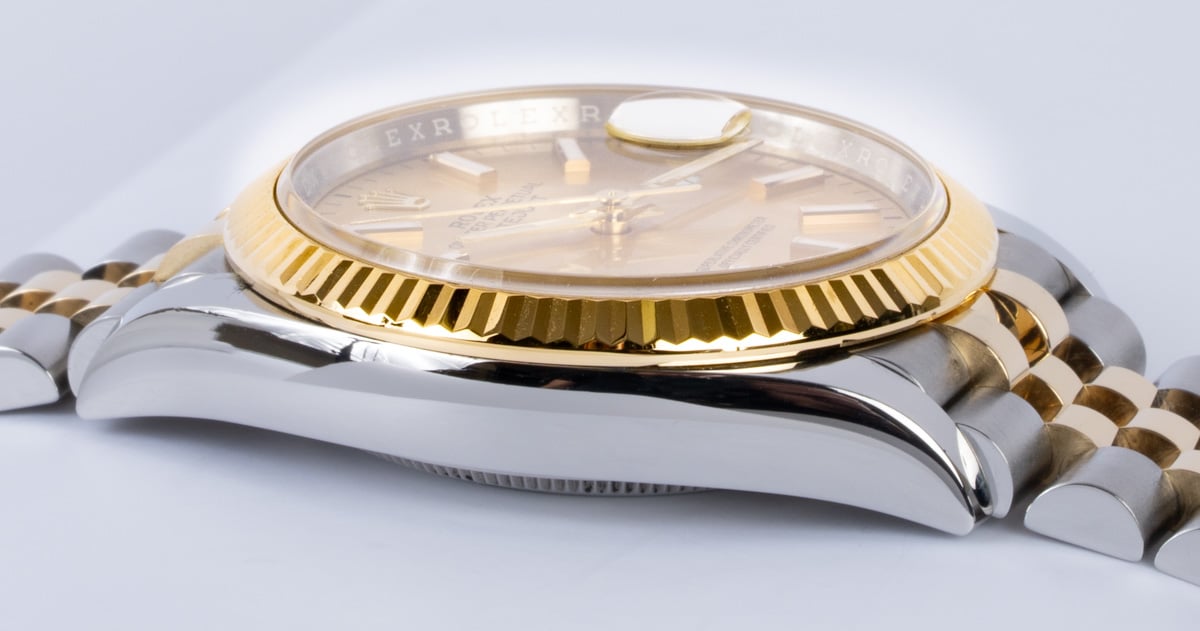 Rolex Datejust 36 : 126233-0015 champagne dial on Jubilee Bracelet