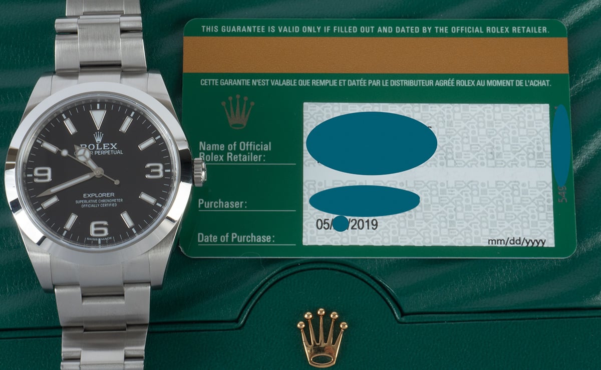 Rolex Explorer 39MM : 214270