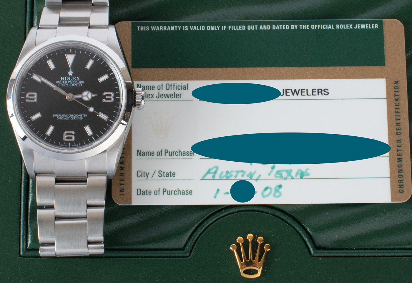 Rolex Explorer 36MM : 114270