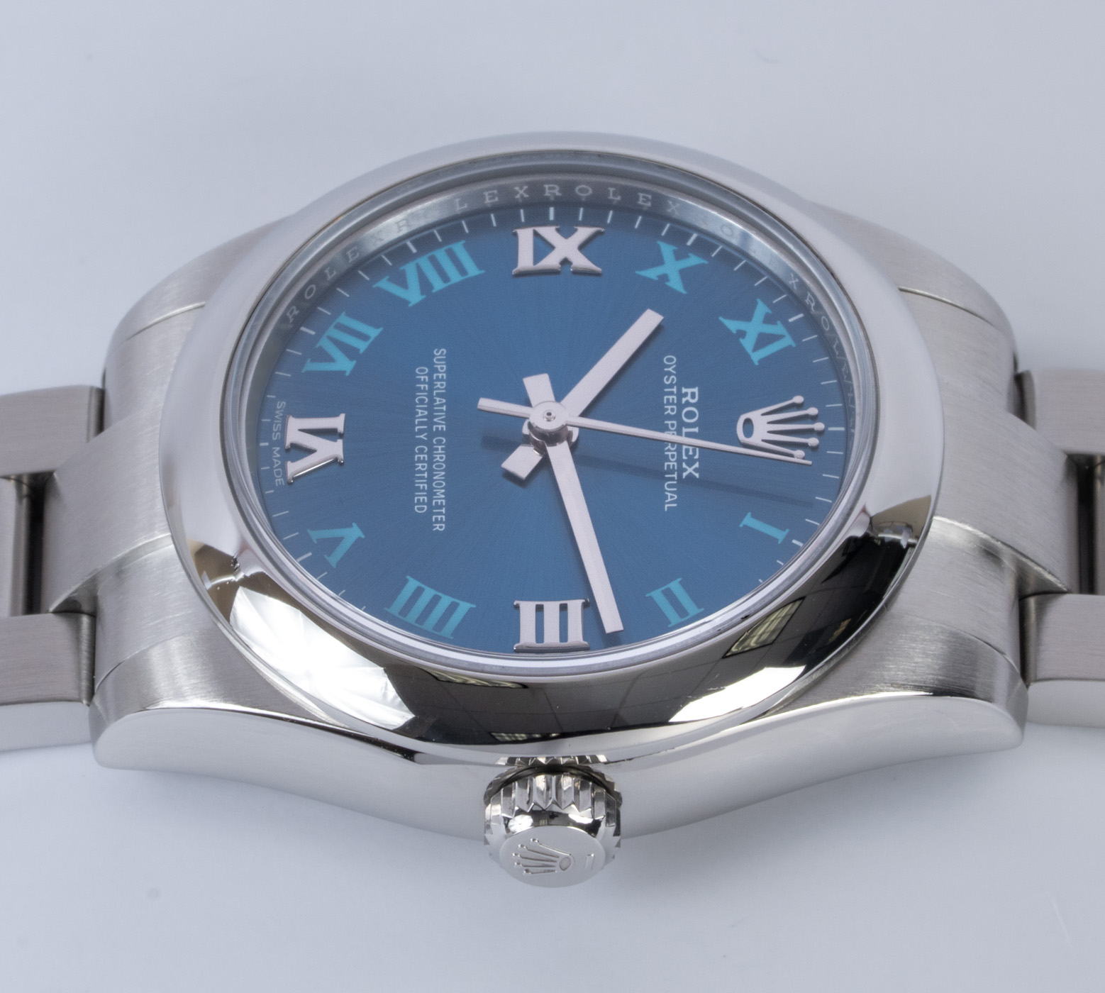 Rolex Oyster Perpetual Midsize 31MM 177200 - 2019 Blue Dial, Steel ...