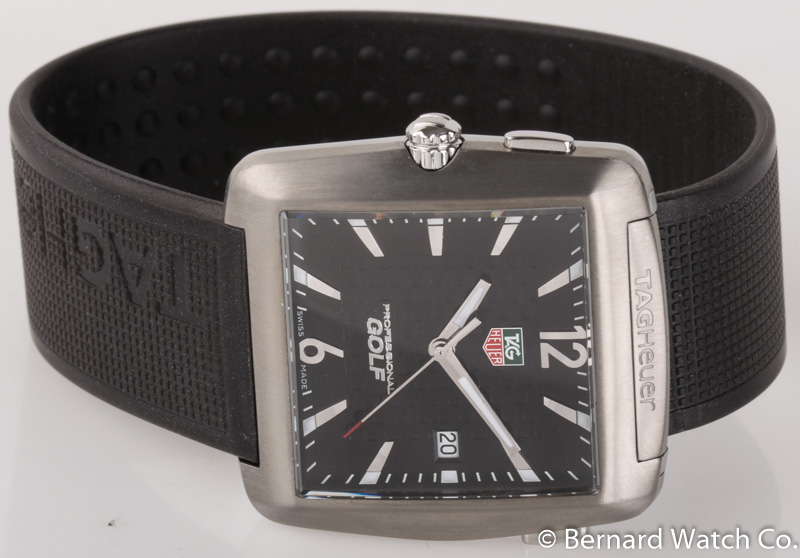 TAG HEUER Professional sports WAE1113 Date black Dial Quartz Men's  Watch_745921